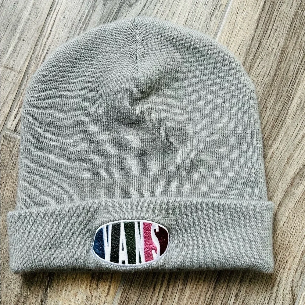 Vans Off The Wall Gray Beanie with Logo